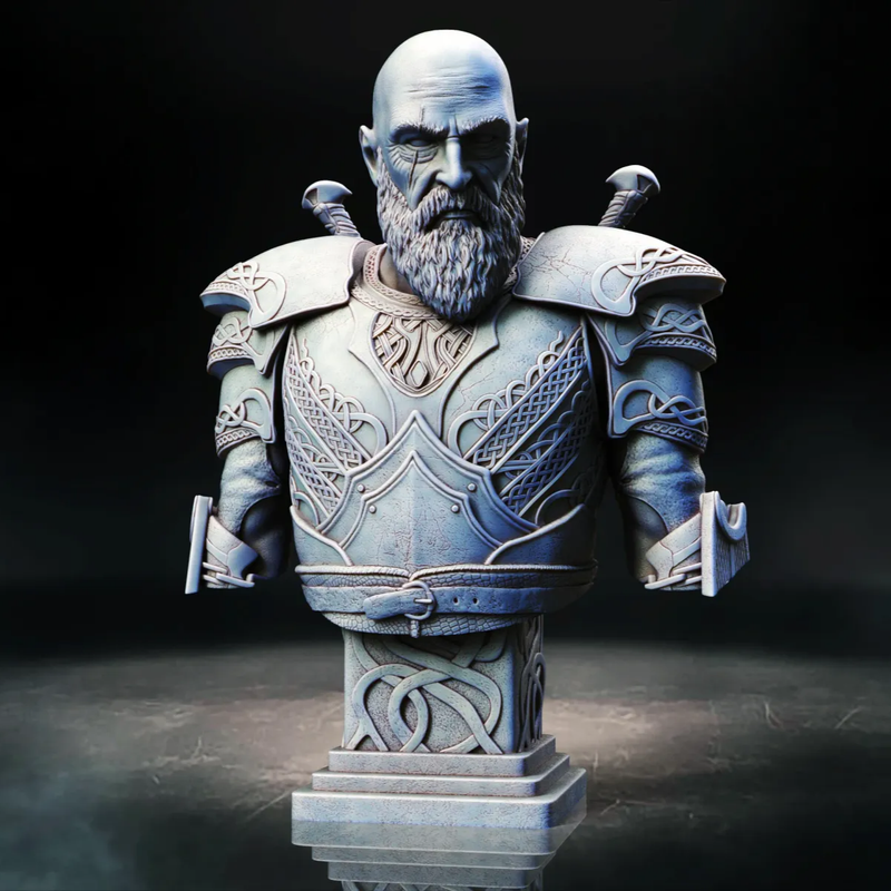 Kratos Bust | 3D Printer Model Files