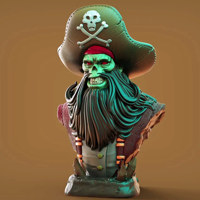 LeChuck Pirate Bust | 3D Printer Model Files