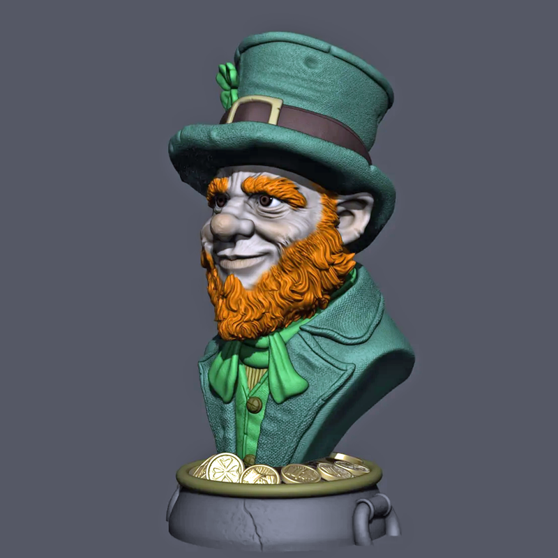 Leprechaun Bust | 3D Printer Model Files