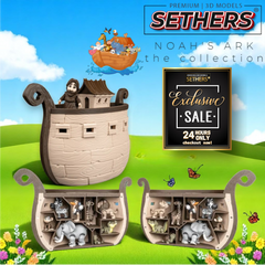 Noah's Ark | Complete Set | Bible Play Set | 3D Printing Models
Includes all Animal Sets and Noah and Ark Boat with storage inside.