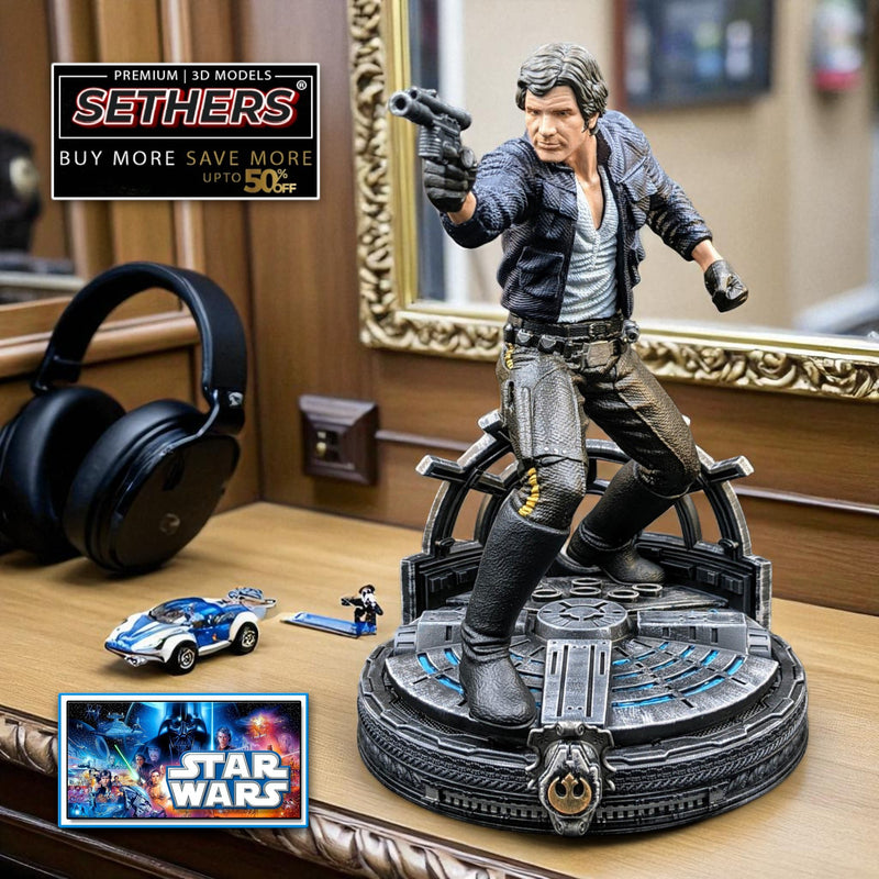 Han Solo Sculpture | Star Wars | Best 3D Printing Model Files