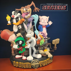 Looney Tunes Diorama Sculpture | Best 3D Printing Models