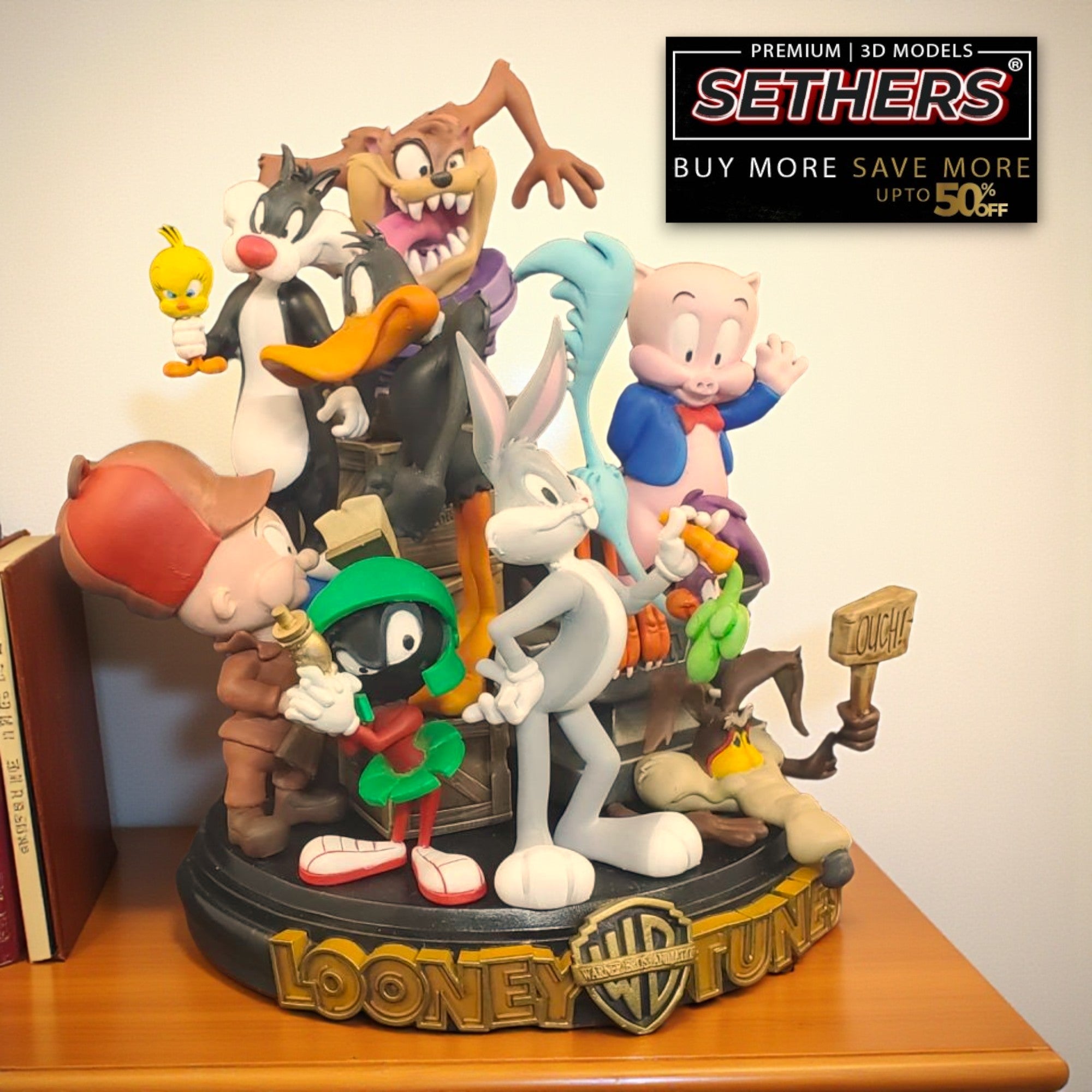 Looney Tunes Diorama Sculpture | Best 3D Printing Models
