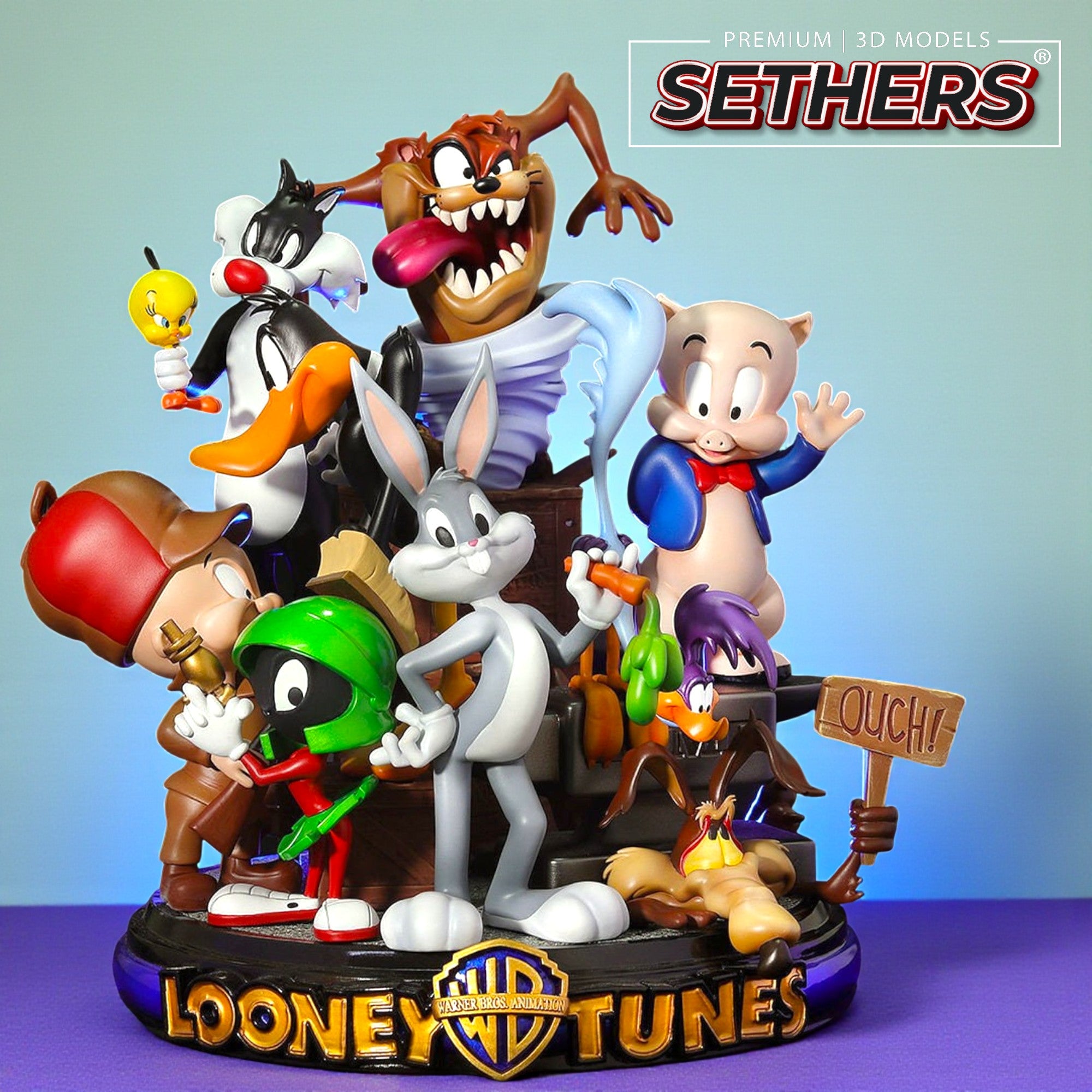Looney Tunes Diorama Sculpture | Best 3D Printing Models