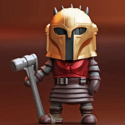 Mandalorian Armorer Mini Figure | 3D Printer Model Files