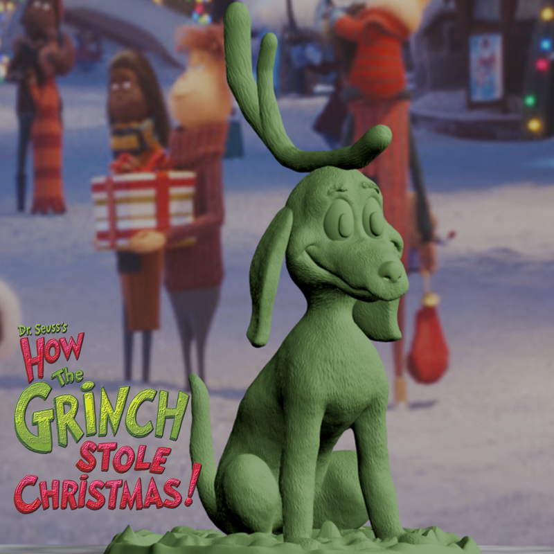 Max the Dog | How the Grinch Stole Christmas | 3D Printer Model Files