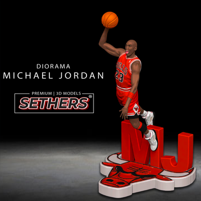 Michael Jordan NBA Statue | Chicago Bulls | 3D Printer Model Files