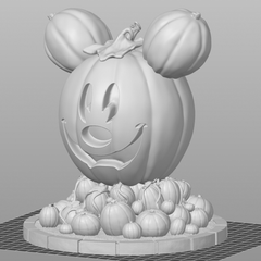 Mickey Mouse Halloween Pumpkin | 3D Printer Model Files