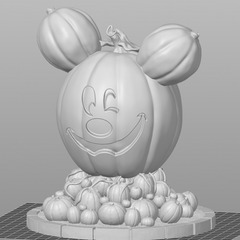 Mickey Mouse Halloween Pumpkin | 3D Printer Model Files