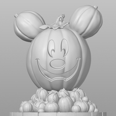 Mickey Mouse Halloween Pumpkin | 3D Printer Model Files