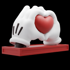 Mickey Mouse I Love You Hands | Valentine's Day | 3D Printer Model Files