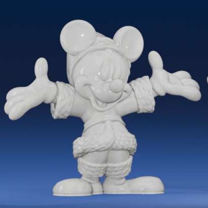 Mickey Mouse Santa Claus Christmas Decoration | 3D Printer Model Files