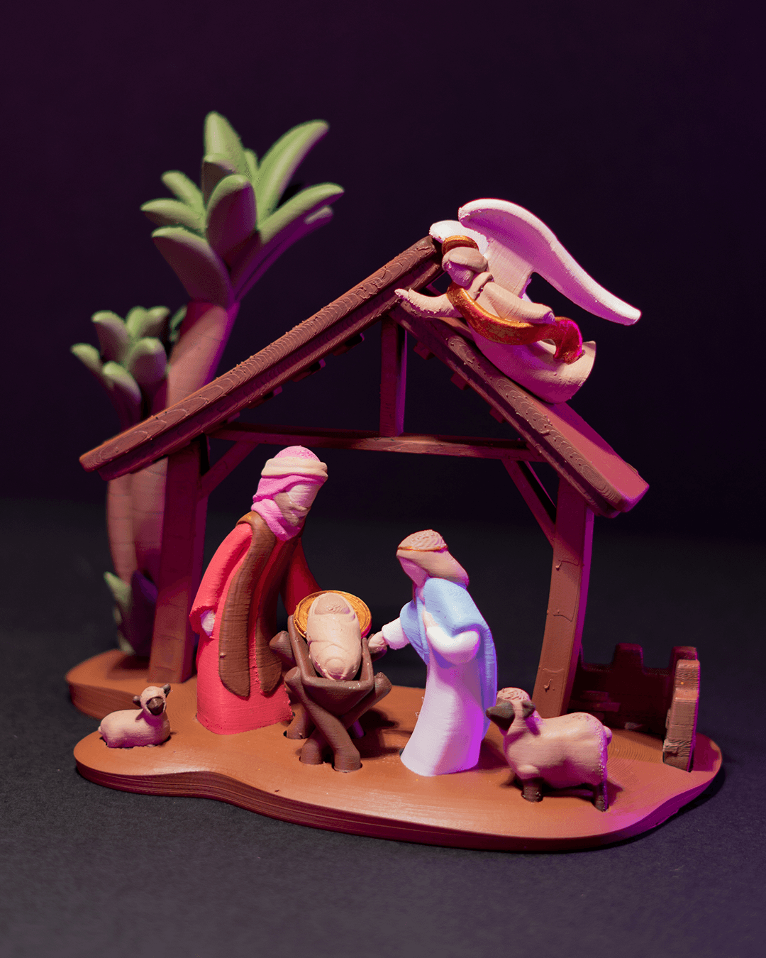 Nativity Large File Minimalist Nativity Set | 3D Printer Model Files