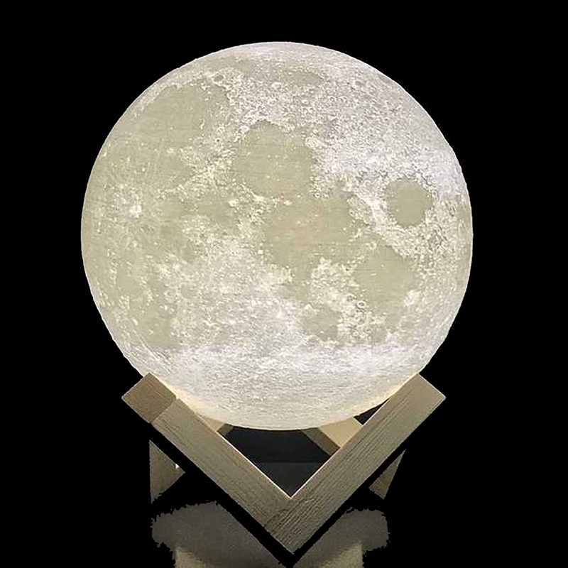 Moon Night Light LED Lamp  | 3D Printer Model Files