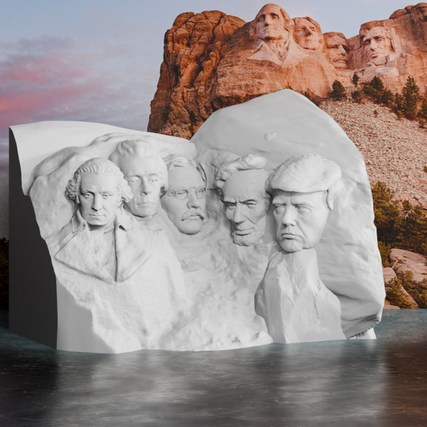 Mt. Rushmore | President Donald J. Trump version | 3D Printing Models