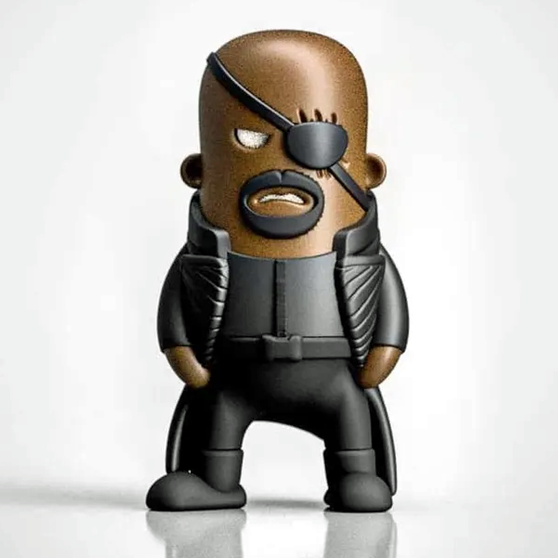 Nick Fury Mini Figure |  3D Printer Model Files