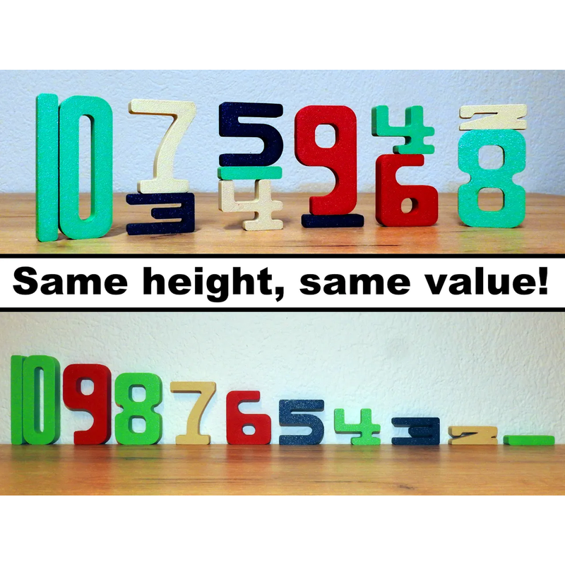 Numbers Same hight, same value! | 3D Printer Model Files