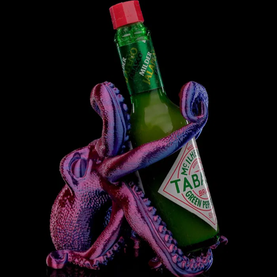 Octopus | Tabasco Sauce Holder | 3D Printer Model Files