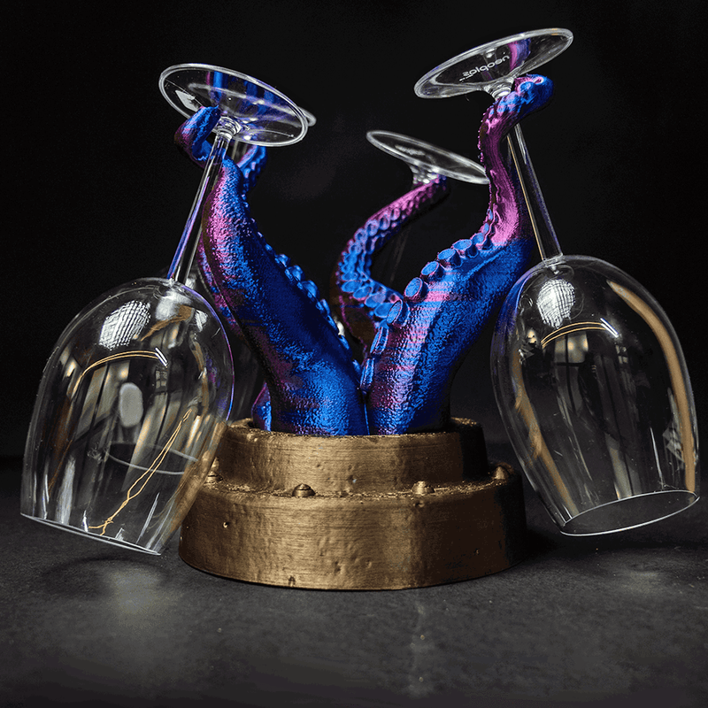 Octopus Wine Glass Holder | 3D Printer Model Files