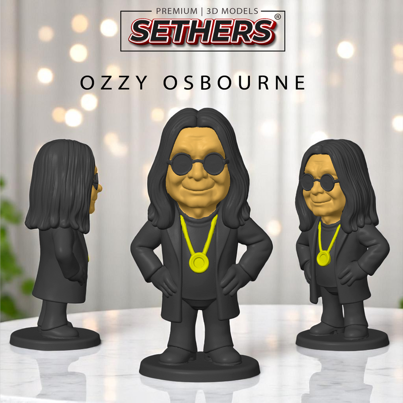 Ozzy Osbourne | Best 3D Printing Model Files at Sethers