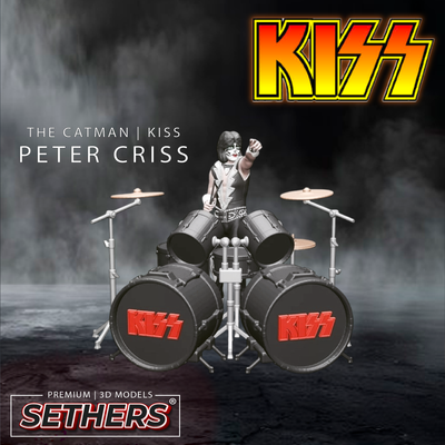 Peter Criss | The Catman | KISS | 3D Printer Model Files