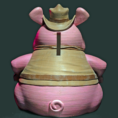 Piggy Bank - Cowboy | 3D Printer Model Files
