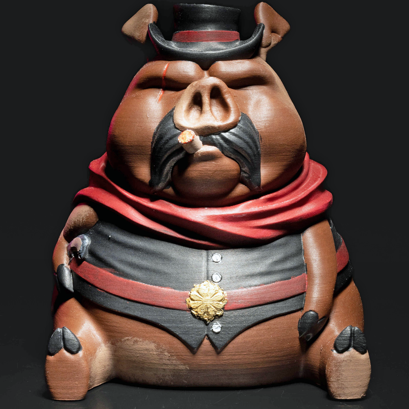 Piggy Bank - Cowboy | 3D Printer Model Files