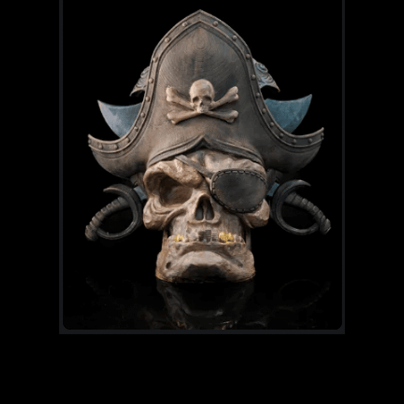 Pirate Skull Sigil Door Knocker | 3D Printer Model Files