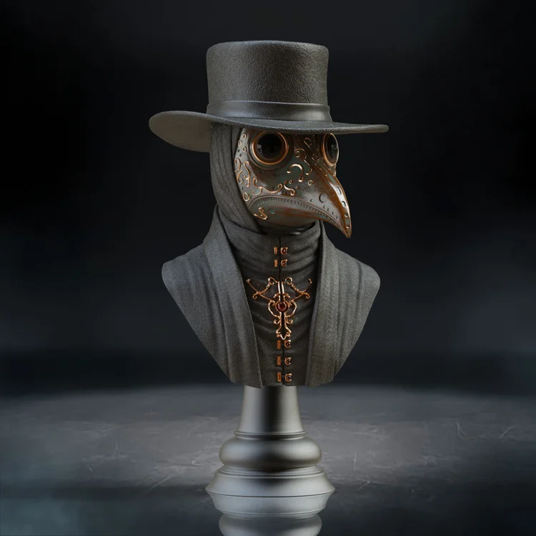 Plague Doctor Bust | 3D Printer Model Files