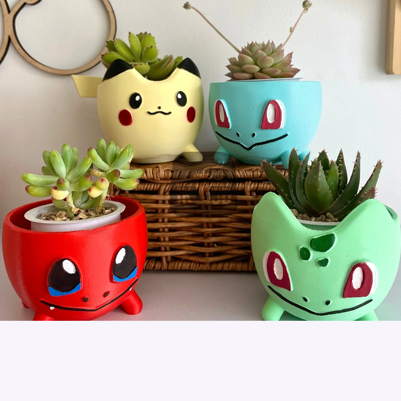 Pokemon Planter Set | 3D Printer Model Files