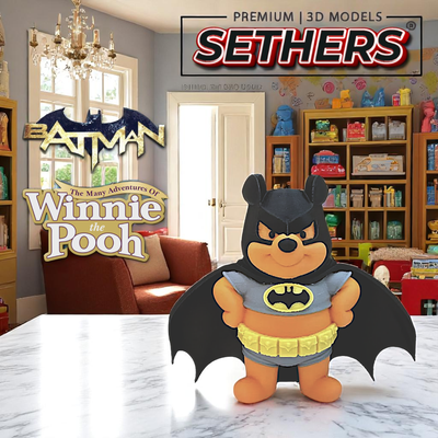 Pooh as Batman | Winnie the Pooh and Friends | 3D Printer Models