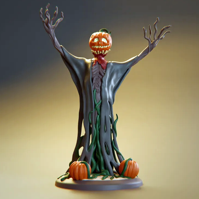 Preacher Pumpkin Statue | 3D Printer Model Files