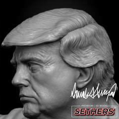President Donald J. Trump Fist Raised Bust | 3D Printer Model Files