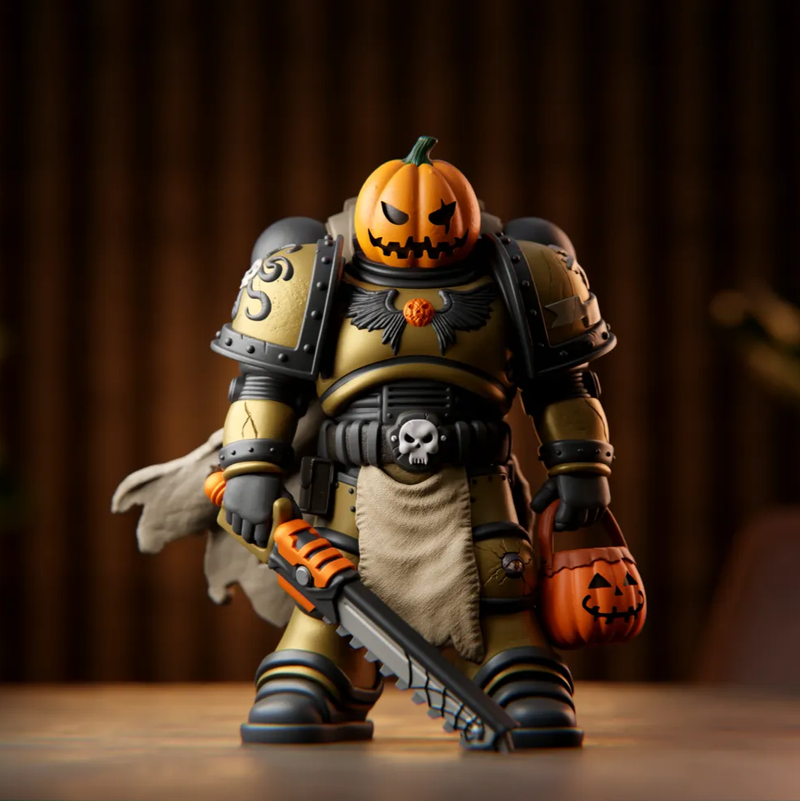 Pumpkin Head Soldier | 3D Printer Model Files