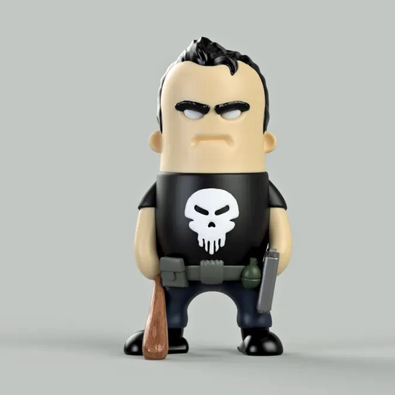 Punisher Mini Figure | 3D Printer Model Files
