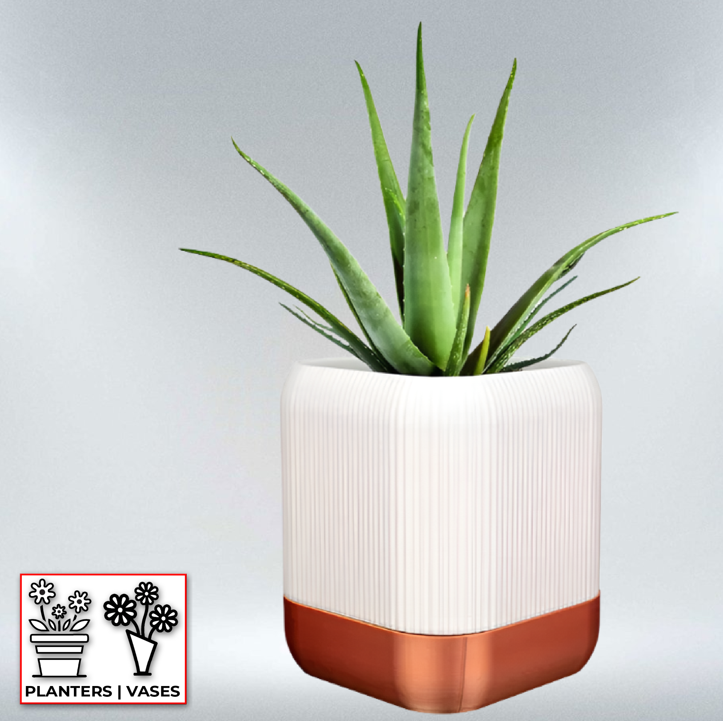 3d print self watering planter QUADRA Self-Watering Planter