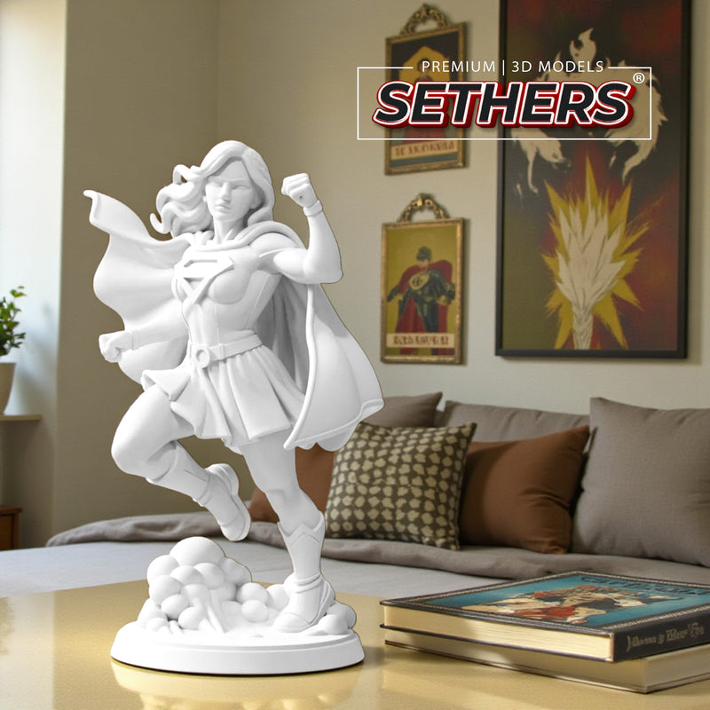 Supergirl Sculpture | James Gunn Superman | 3D Printing Model Files