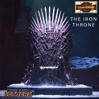 Replica Iron Throne | Game of Thrones GOT | 3D Printer Model Files