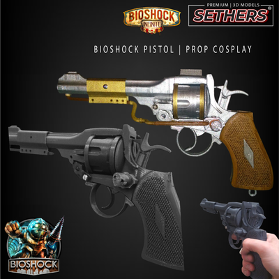 Replica Pistol | Bioshock | Props Cosplay | 3D Printer Model Files