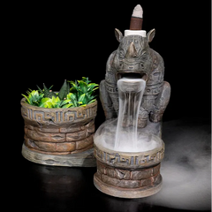 Rhinoceros Planter and Back-flow Burner | 3D Printer Model Files