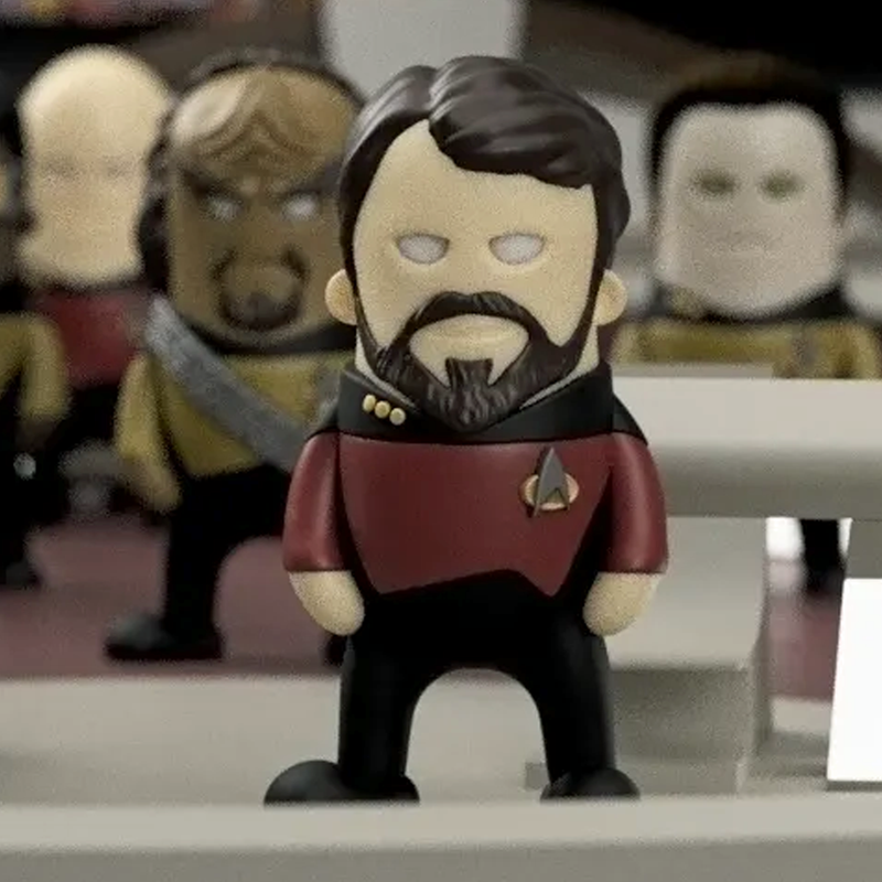 Rikker Star Trek Mini Figure | 3D Printer Model Files