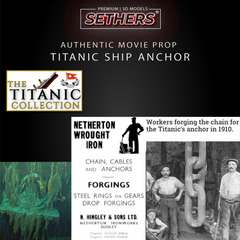 RMS Titanic Anchor | Authentic Movie Prop | 3D Printer Model Files