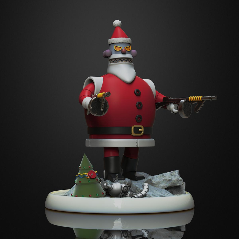 Robot Santa Figure | 3D Printer Model Files