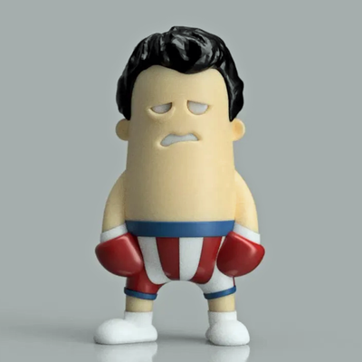 Rocky Balboa Mini Figure | 3D Printer Model Files