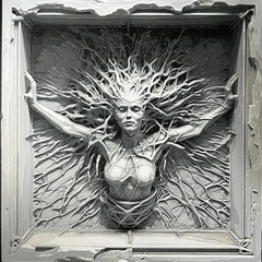 Rooted in the Frame | HueForge Filament Painting | 3D Printer Model File