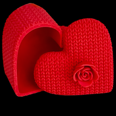 Rose Heart Container | Crochet Knitted | 3D Printer Model Files