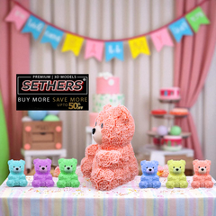 Roses Bear | Valentine's Day | Print in Place | 3D Printer Model Files