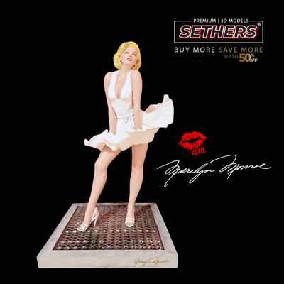 Marilyn Monroe Statue | Legends of Hollywood | 3D Printing Models