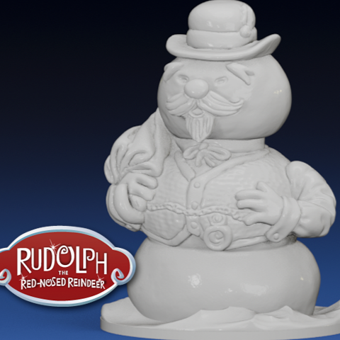 Sam the Snowman | Rudolph the Red Nosed Reindeer | 3D Printer Model Files