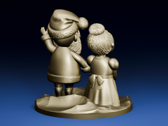 Santa and Mrs Claus | Rudolph the Red Nosed Reindeer | 3D Printer Model Files